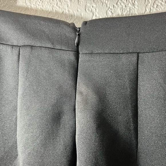 Bar III Black Asymmetrical layer Front slit Pencil cut Trendy Skirts - Picture 6 of 6